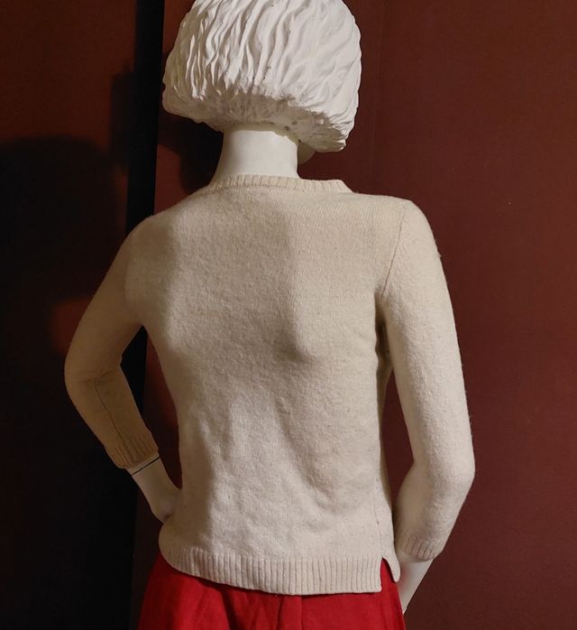 Jersey lana Zara talla M crema