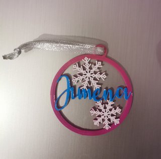 Bola de navidad con nombre
