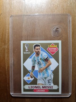 Lionel Messi Legend Gold Extra Stiker Qatar 2022