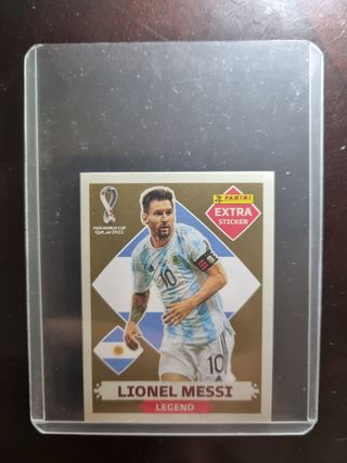 Lionel Messi Legend Gold Extra Stiker Qatar 2022