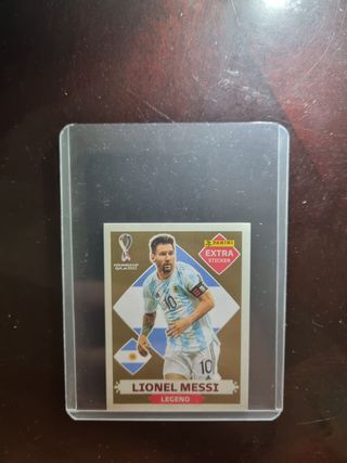 Lionel Messi Legend Gold Extra Stiker Qatar 2022