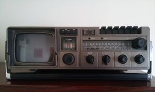 POSTE RADIO DOUBLE Cassettes Boombox SANYO BASSXPANDER Fonctionne EUR