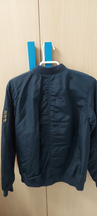 Cazadora bomber azul marino,niño talla 12/14 