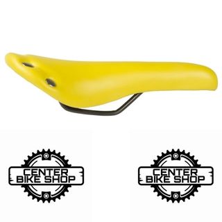 Sillín vintage tachuelas amarillo 