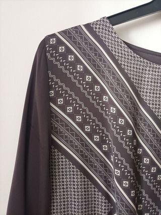 Vestido corto gris Sfera talla M