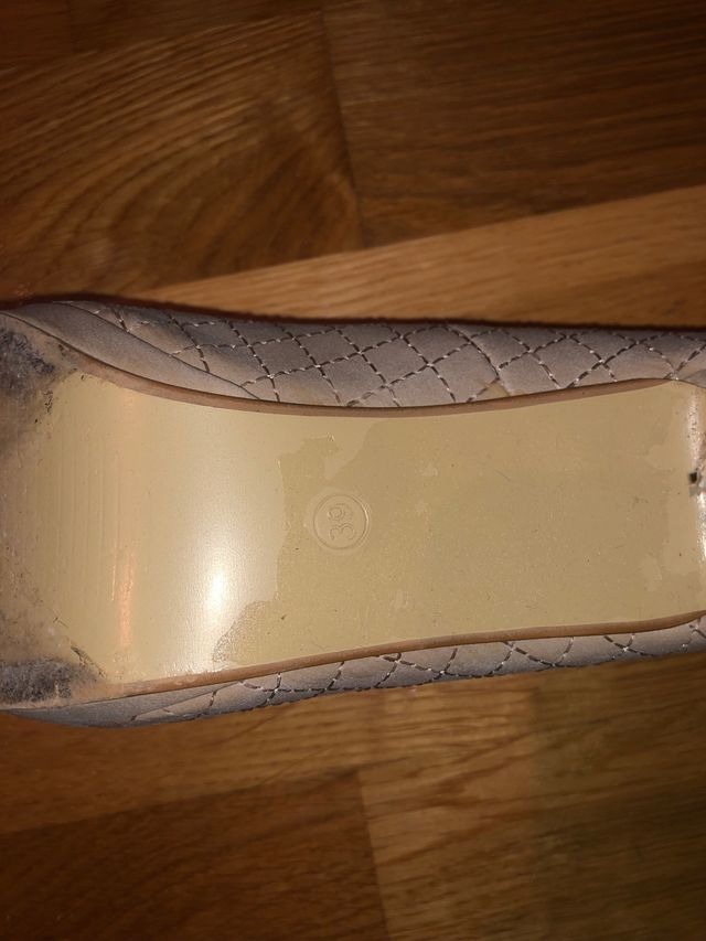 Zapaton tacon beige talla 39