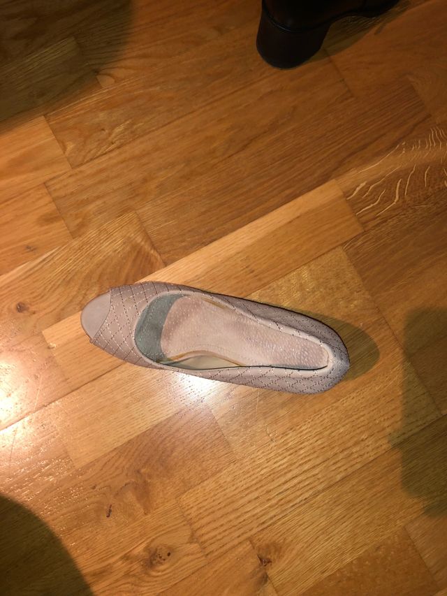 Zapaton tacon beige talla 39