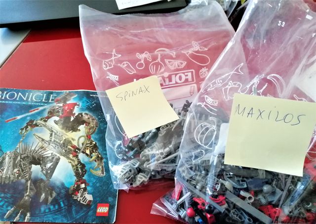 MAXILOS + SPINAX BIONICLE 8924 COMPLETO SIN CAJA
