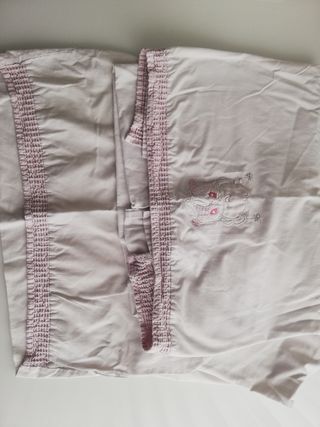 Sábanas cuna rosa osito 