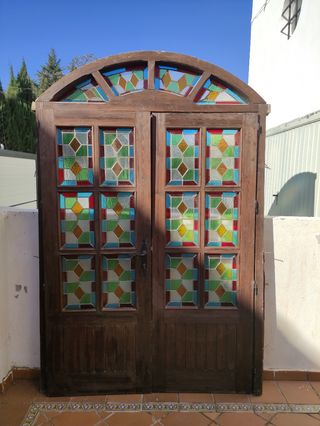 Conjunto vidriera emplomada