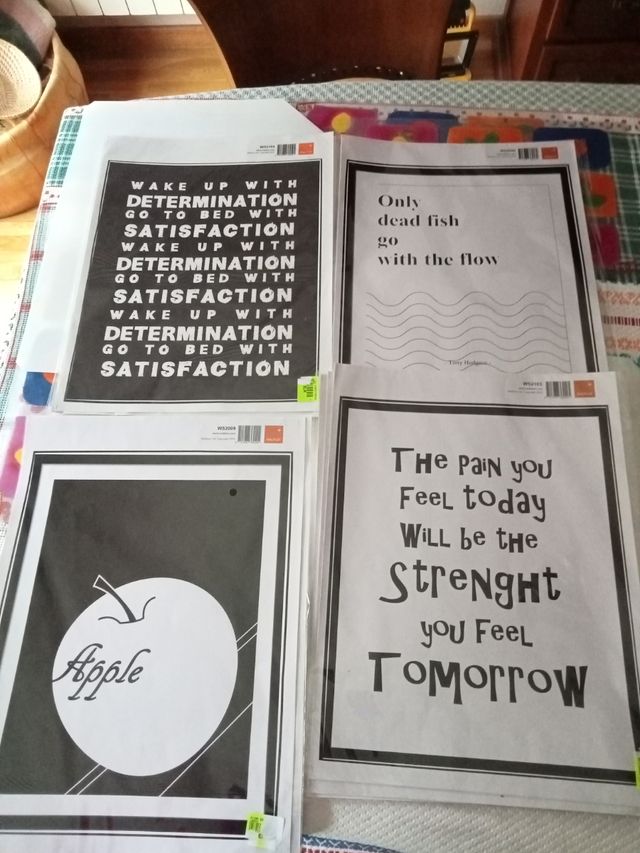 Carteles motivadores autoadhesivo