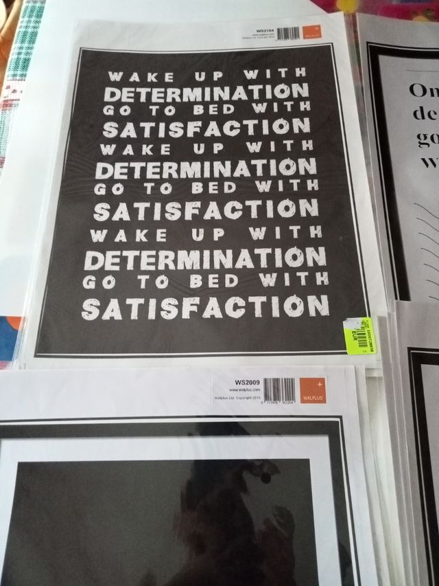 Carteles motivadores autoadhesivo