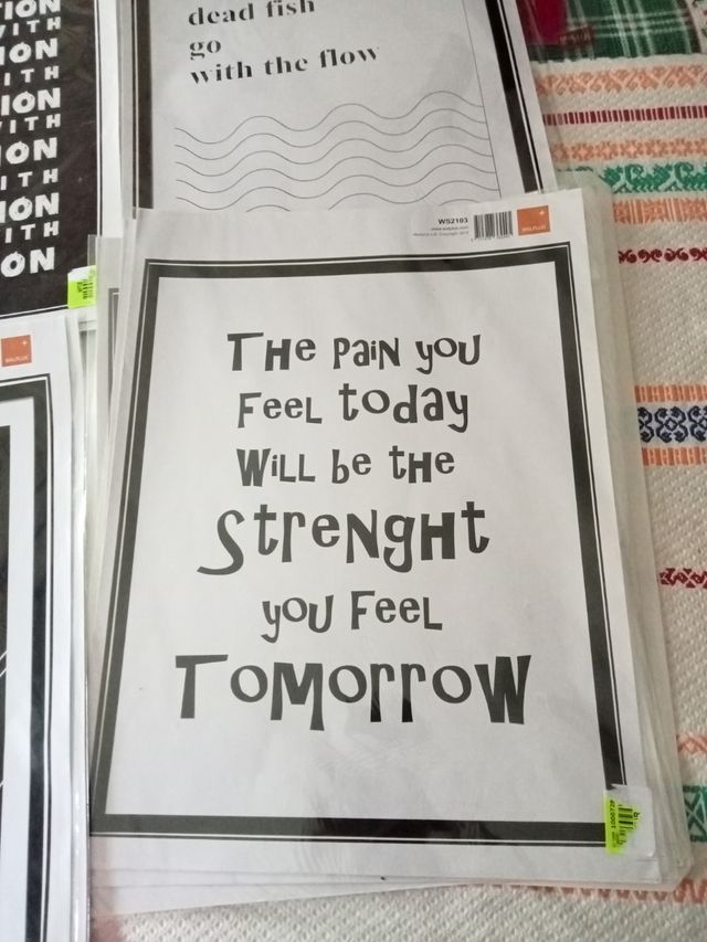 Carteles motivadores autoadhesivo