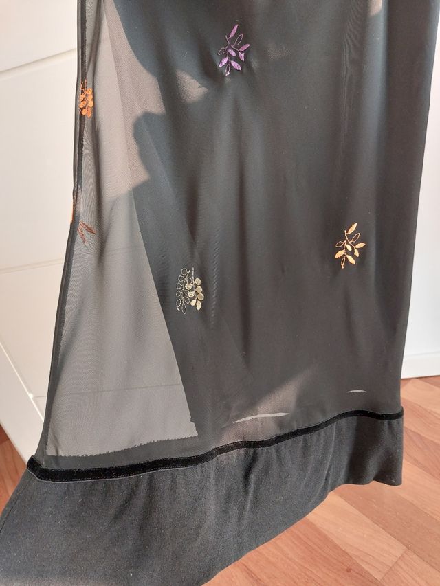 Anna Rita N gonna chiffon con ricami