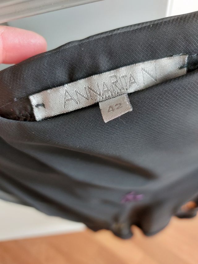 Anna Rita N gonna chiffon con ricami