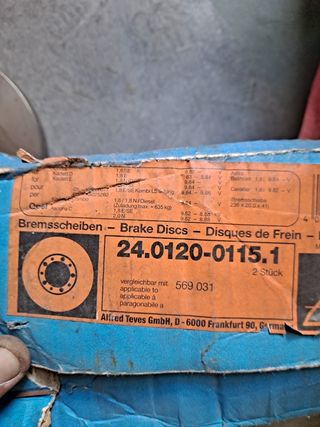 OPEL CORSA GSI,KADETT,discos de freno 