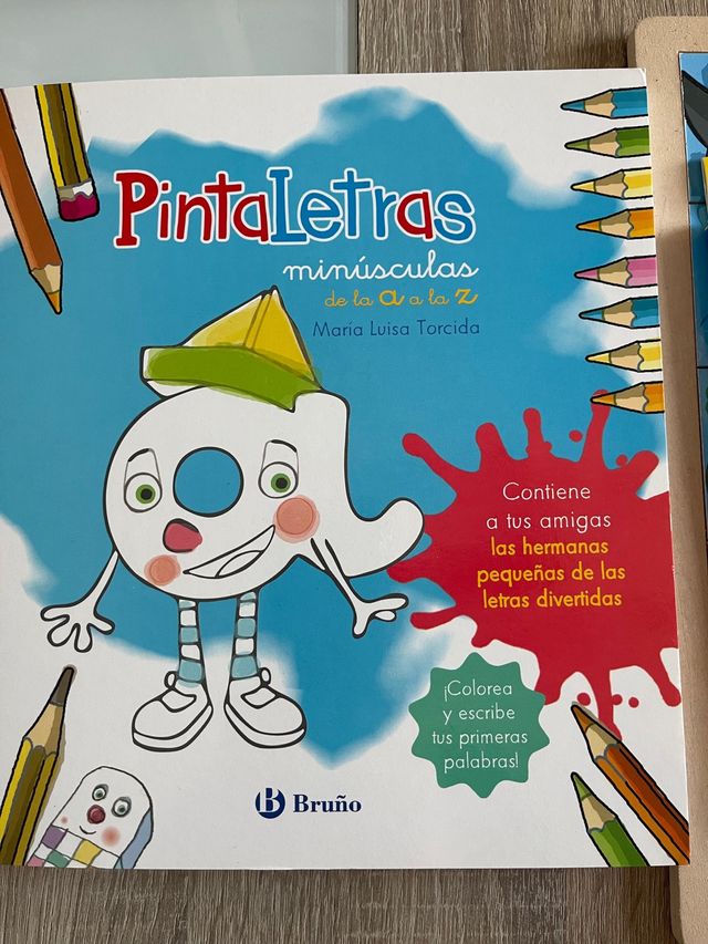 Lote infantil libro colorear, colores y puzzle