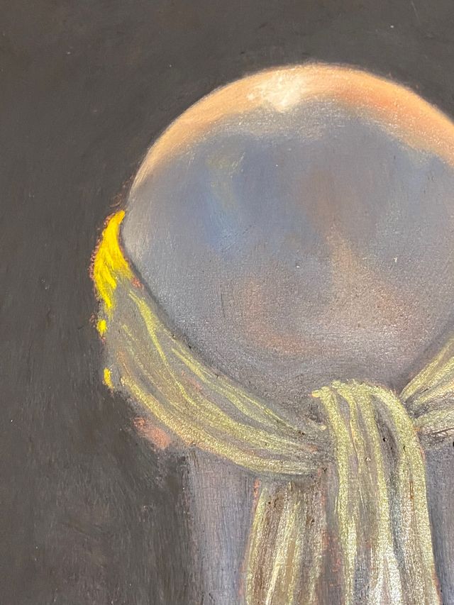 Quadro : pittura olio su tavola "modella dal vero"