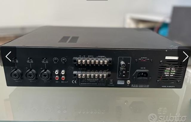 AMPLIFICATORE PA-805CDTU 100V