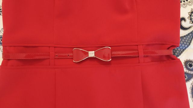 Vestido Roberto Verino Talla S / 38 Rojo