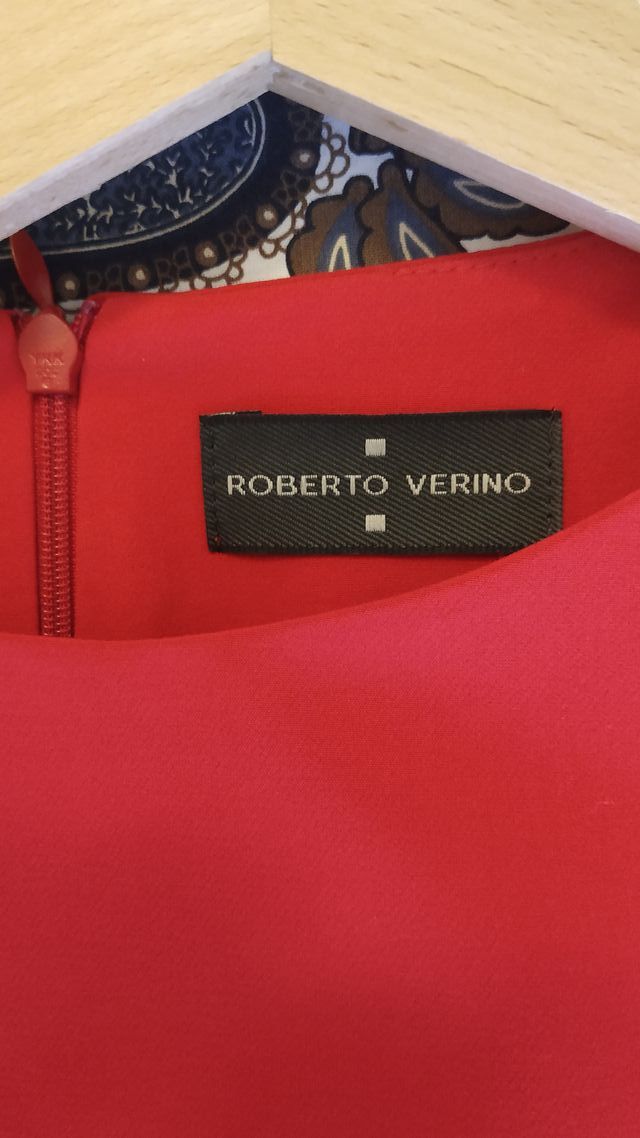 Vestido Roberto Verino Talla S / 38 Rojo
