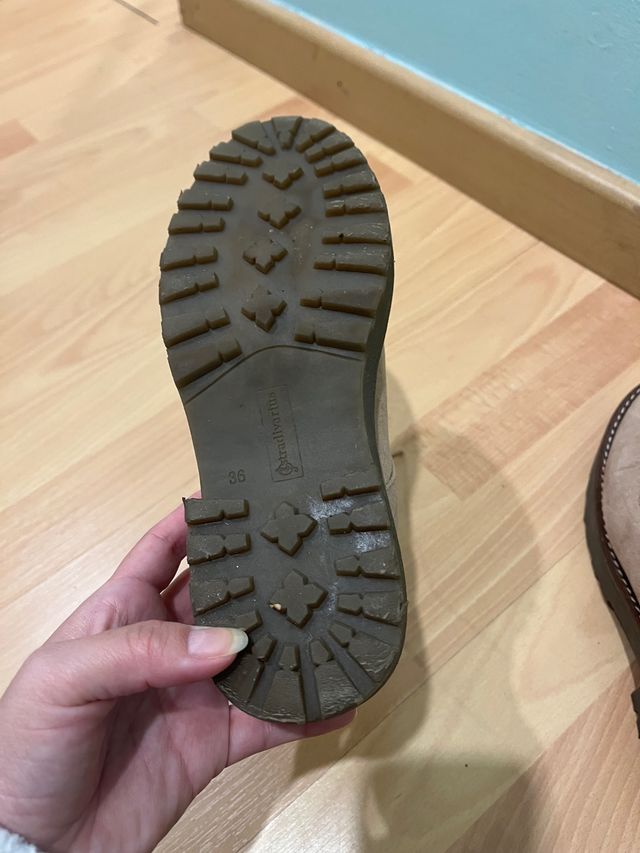 Zapatos rosas plataforma Oxford