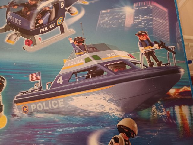 Barco policía playmobil