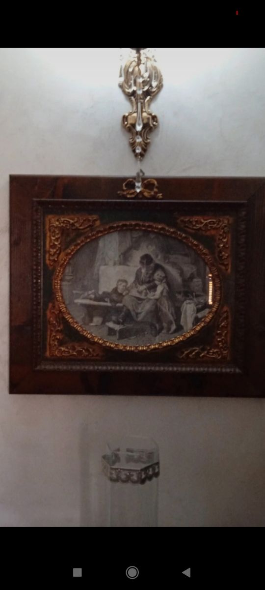 quadro classico con fiocco dorato