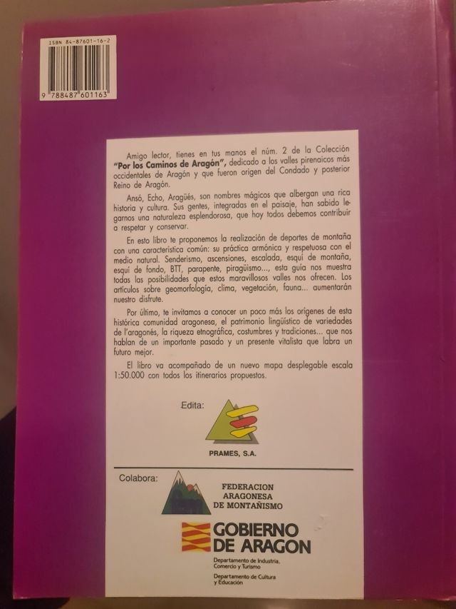 Libro por el valle de Ansó, Echo y Aragües.