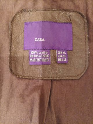 Chaqueta Zara de cuero 