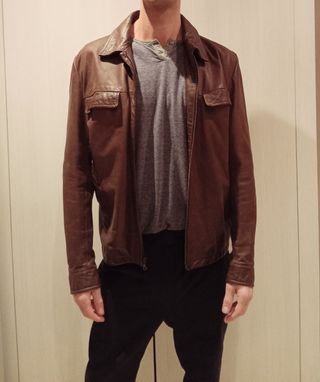 Chaqueta Zara de cuero 