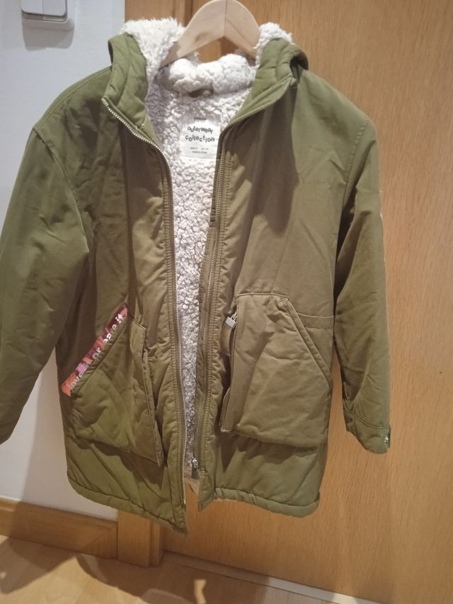 abrigo con borrego Zara talla 10