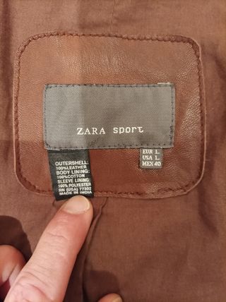 Chaqueta de cuero Zara