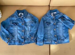 Cazadoras/ chaquetas vaqueras gemelos 2-3 años
