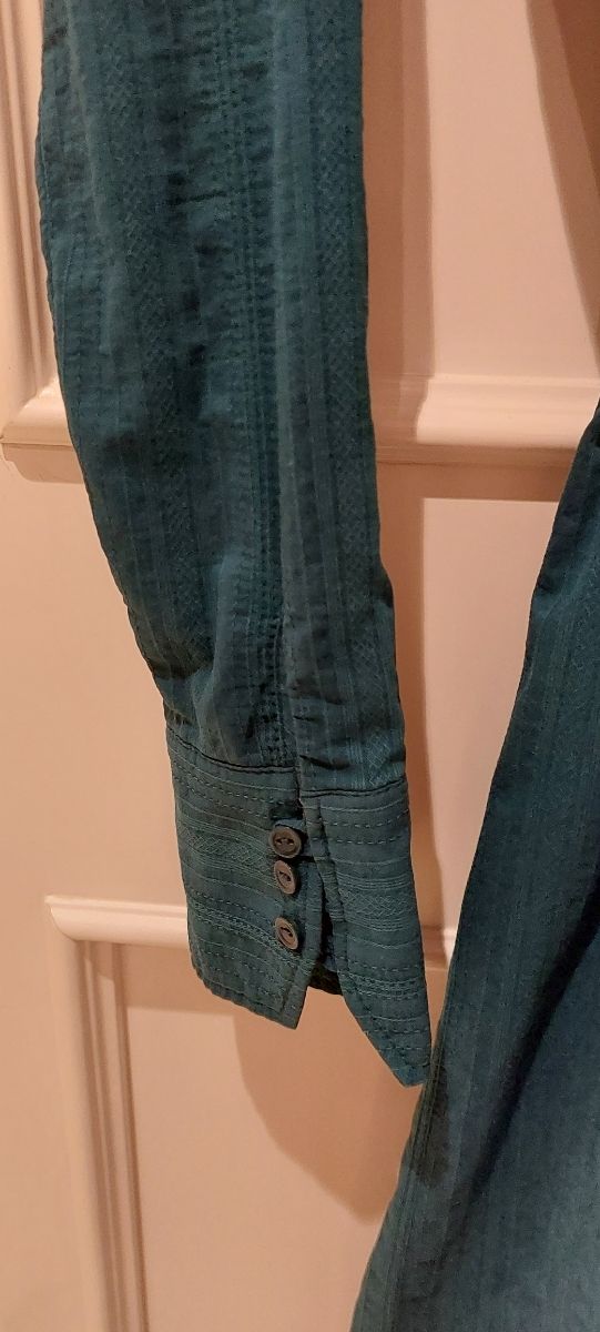 Vestido camisero turquesa HM