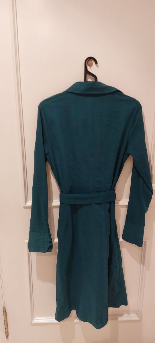 Vestido camisero turquesa HM