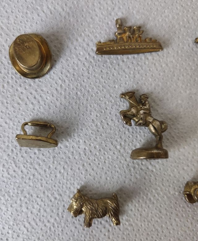 vecchi pezzi di ricambio Monopoly. Lotto.