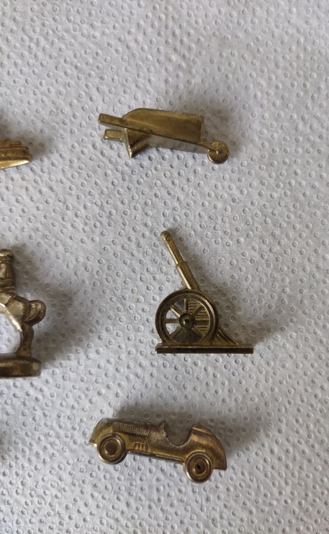 vecchi pezzi di ricambio Monopoly. Lotto.