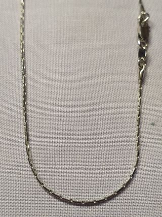 Cadena Oro Blanco 45cm. Oro 18kl.MACIZA 