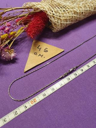 Cadena Oro Blanco 45cm. Oro 18kl.MACIZA 