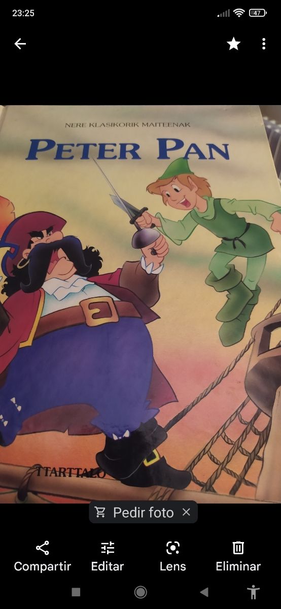 Liburu"Peter Pan"Euskera .