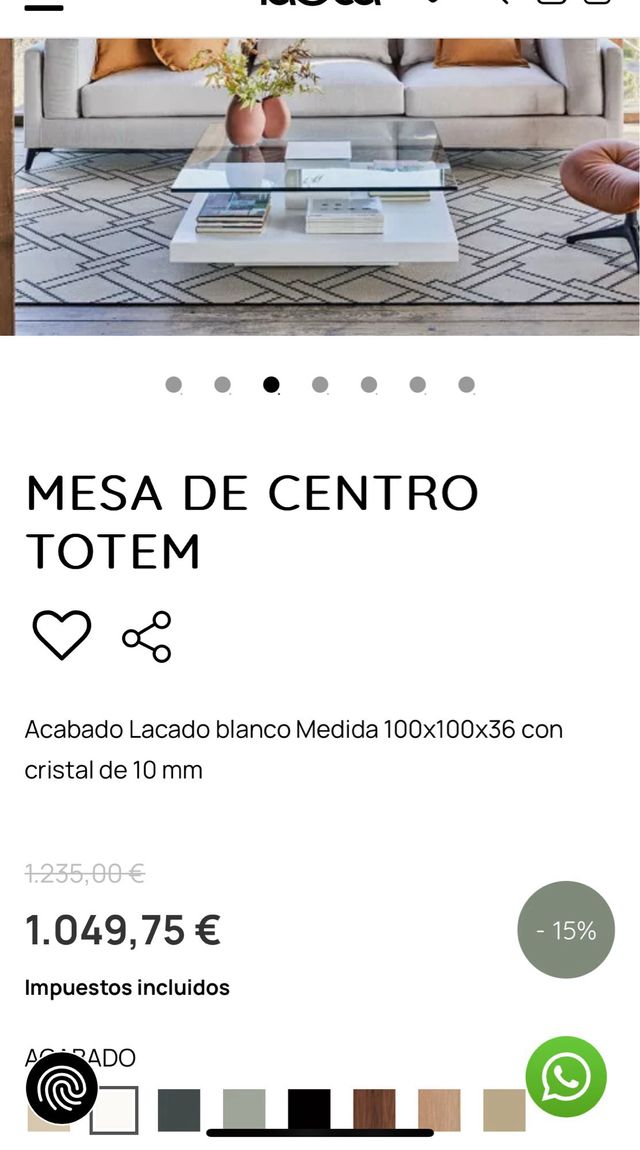 Mesa TÓTEM  “ la OCA” nueva sin estrenar