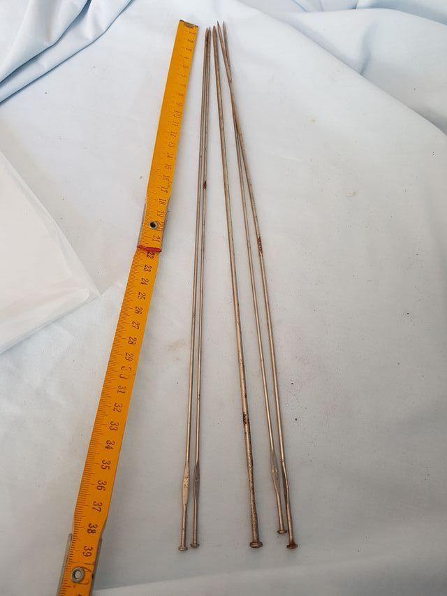 Lote agujas de punto vintage