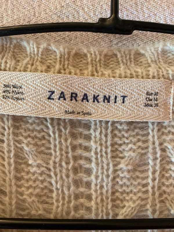 Vestito misto lana e angora Zara Tg M