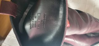 botas granate Zara 38