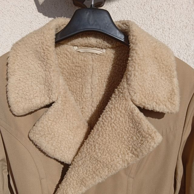 Abrigo vintage color Camel talla 38-40