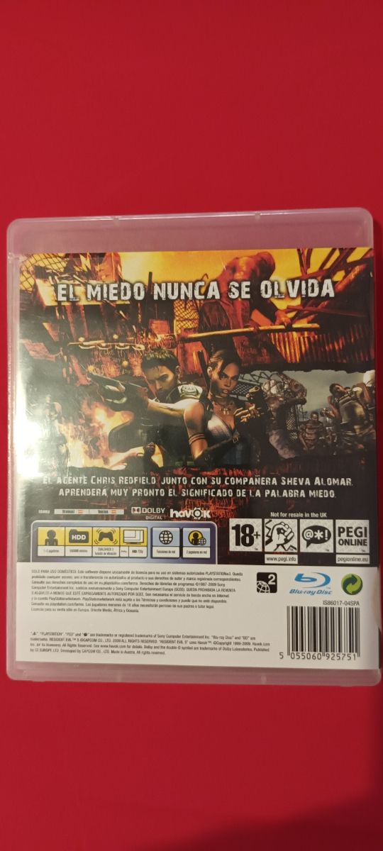 juego ps3 Resident evil 5