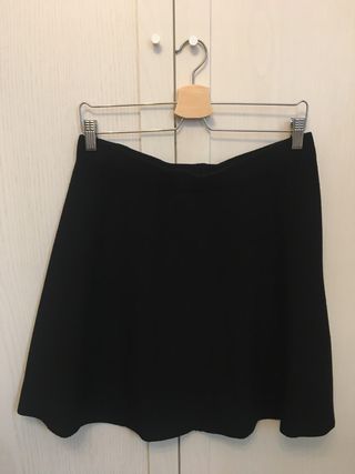 Falda de punto negra Zara L