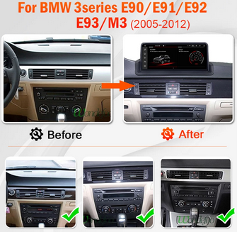 marco, carcasa radio 2din BMW SERIE 3 E90