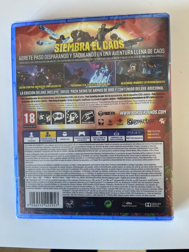 Borderlands 3 edición deluxe ps4-Ps5